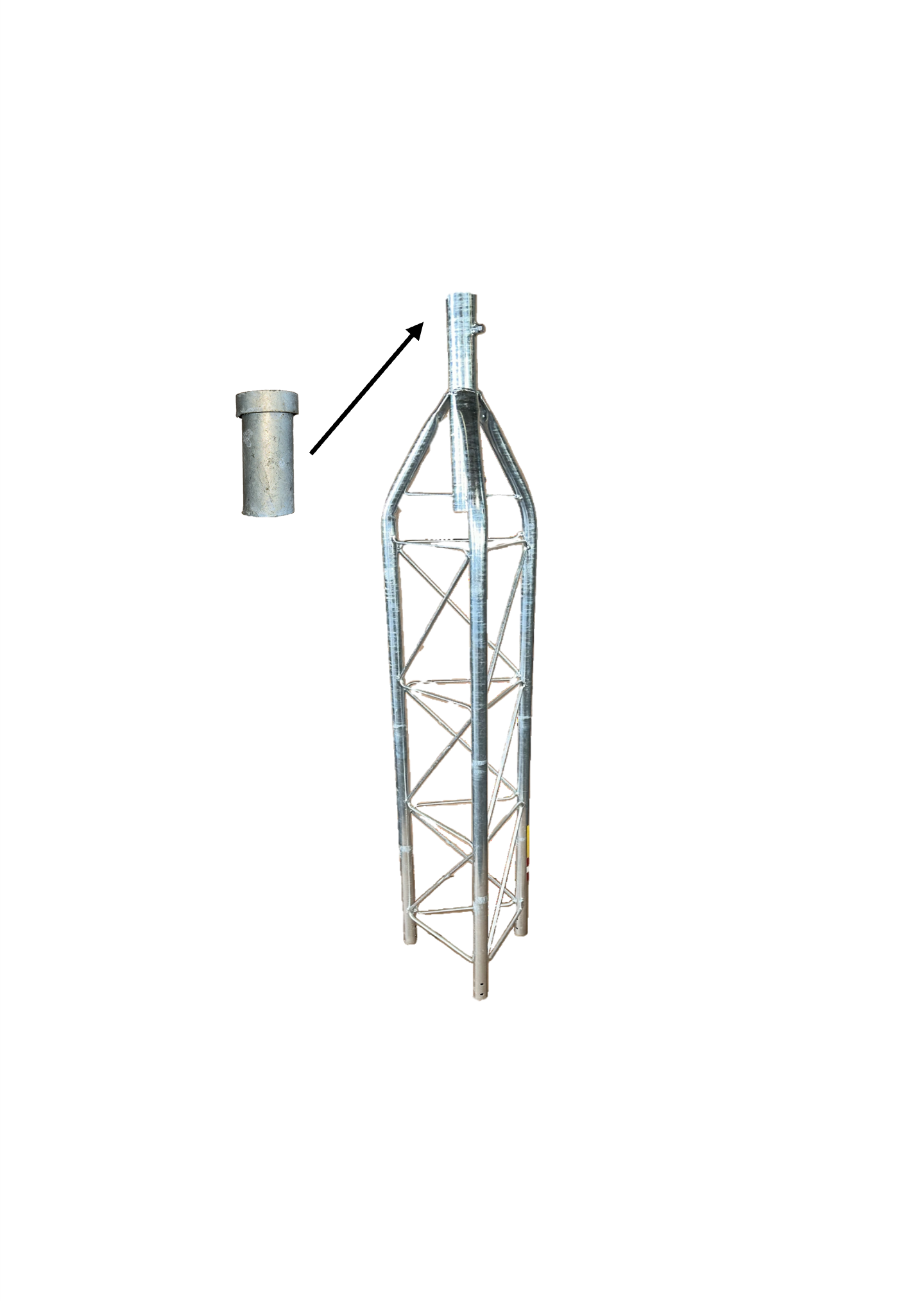Amerite 25 Series 6 foot Tower Top Section w/ Removable Bushing