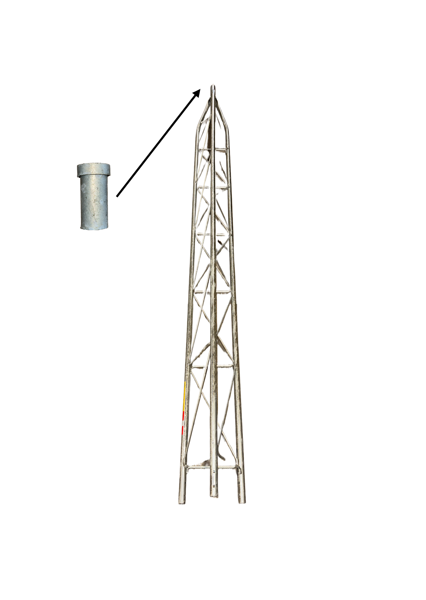 Amerite 25 Series 9 foot Tower Top Section with Removable Bushing