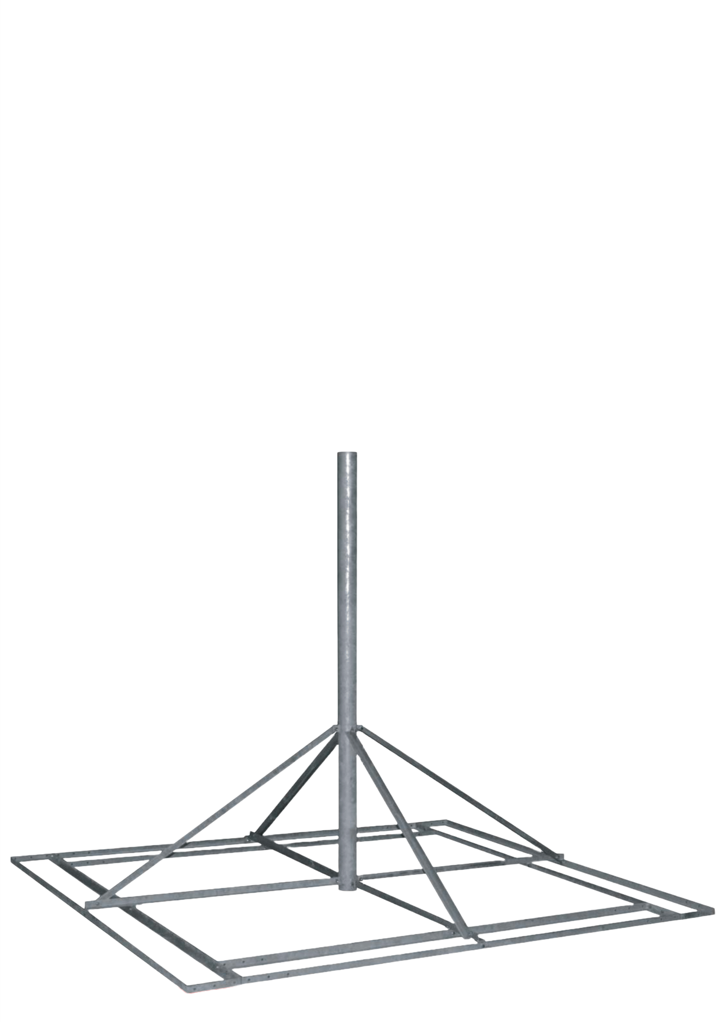 Amerite Large Base Roof Mount w/ Mast Tube